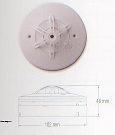 Heat detector profil rendah diameter 102 mm tinggi 46 mm